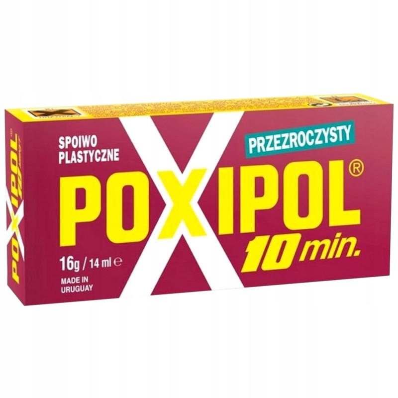 POXIPOL Klej dwuskładnikowy, spoiwo plastyczne 16g / 14 ml przezroczysty
