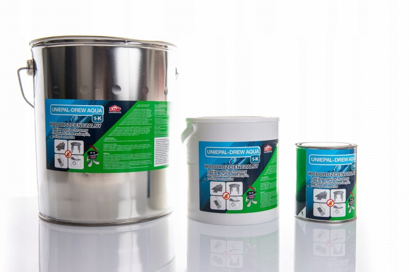 Uniepal Drew Aqua 1-K - Lakier ogniochronny do drewna, podłóg, schodów