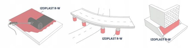 Izoplast R-W Izolacja, masa bitumiczna, grunt do betonu, gładzi cementowej