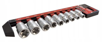 Komplet kluczy nasadowych TORX MODECO EXPERT 9 szt.