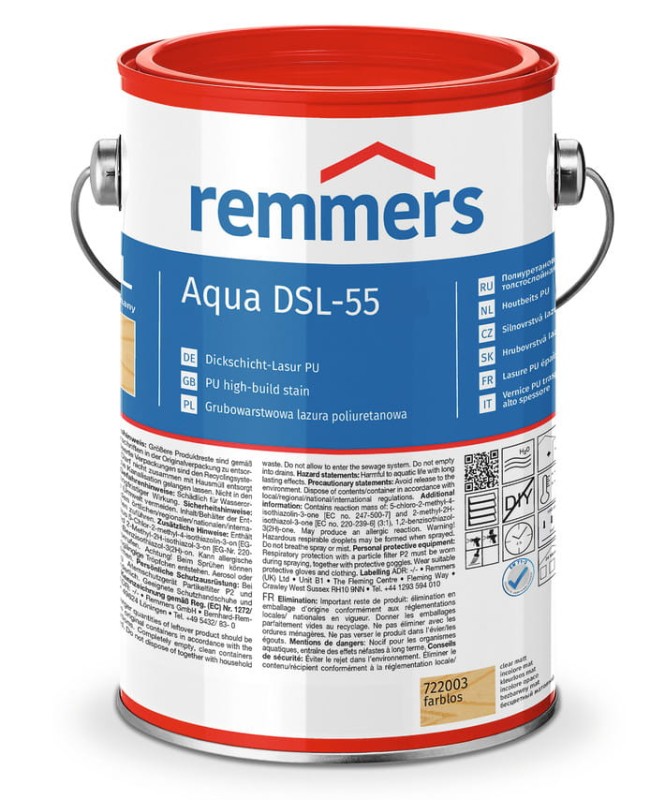 Remmers Aqua DSL-55 Lazura do okien, drzwi - FARBYDODREWNA.PL