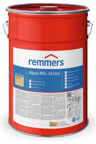 Remmers MSL-45 wodna lazura żelowa do drewna, ochrona UV+