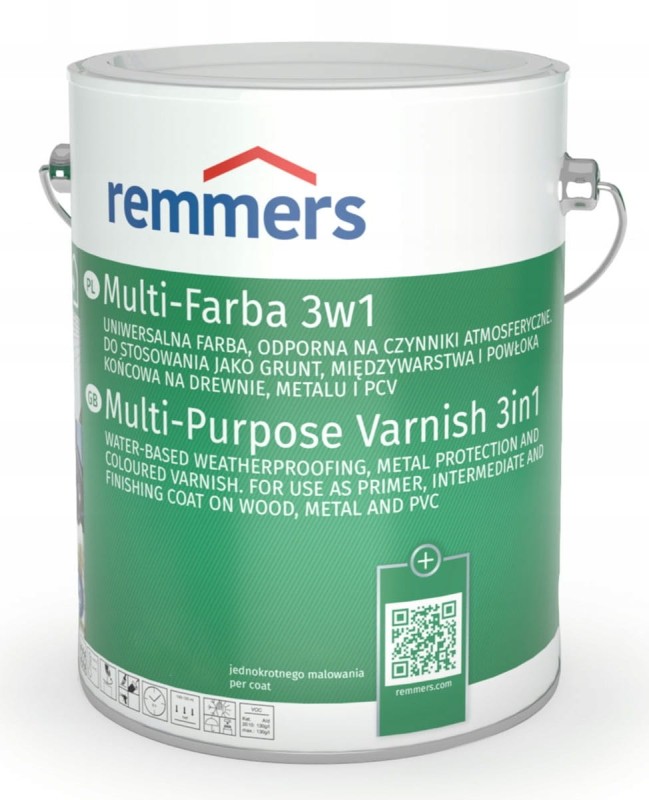 Remmers MULTI-FARBA Farba ochronna 3w1 do drewna, metalu i żelaza