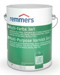 Remmers MULTI-FARBA Farba ochronna 3w1 do drewna, metalu i żelaza GŁĘBOKA CZERŃ